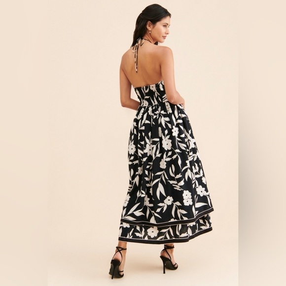 Halter Floral Maxi Dress - Picture 4 of 8